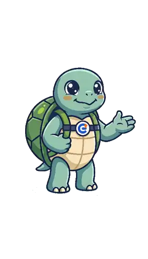 GrowStart turtle mascot